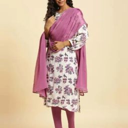 W Purple Plain Dupatta-picture-19