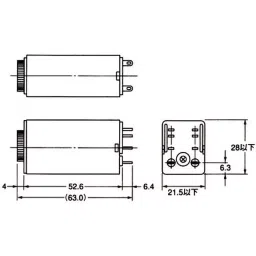 Omron Plug-in Terminal Solid State Timer IP40 2c Timed Contacts, H3Y-2 AC100-120 3H image 3