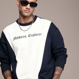 The Roadster Life Co. Brand Logo Printed Oversized Sweatshirt-image-26