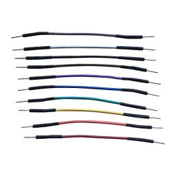TWIN INDUSTRIES Jumper Wires, Multi-Colored, 10Cm, 24Awg, TW-MM-10C (Pack of 10)-23