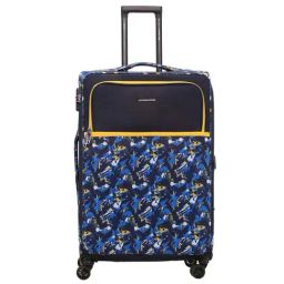 Nasher Miles Bristol Expander Soft-Sided Polyester Check-in Luggage Blue Yellow 28 inch |75cm Trolley Bag-image-83