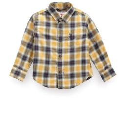 U.S. Polo Assn. Boys Yellow & Green Cotton Chequered Full Sleeves Shirt-image-70