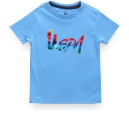 U.S. Polo Assn. Boys Blue Printed T-Shirt-picture-27