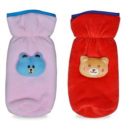 Chinmay Kids Baby Feeding and Nursing Bottle Cover Attractive Cartoon Pack Of 2 (Purple, Red)-image-79