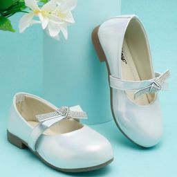 Tiny Bugs Bow & Stone Embellished Bellies - Off White-image-63