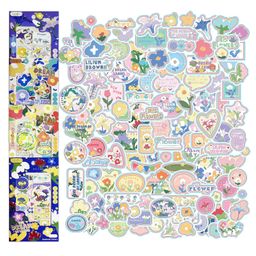 Bunie Flowers Theme DIY 3D Kawaii Stickers Set16 Sheets (100+ Pcs)-picture-13