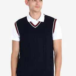 JoE Hazel Men Cable Knit Sweater Vest-picture-46