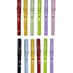 Asera Never Ending Inkless Pencils Infinity Everlasting Replaceable Graphite Extra 2PC Nibs Set with 1PC of Pencil Case Portable Eraser Reusable Unlimited Writing Pack of 12 Pencils - Multicolor image 2