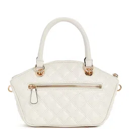 GUESS Textured PU Structured Satchel with Quilted image 4