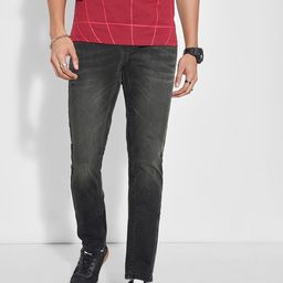 SF JEANS by Pantaloons Men Slim Fit Mid-Rise Low Distress Light Fade Jeans-picture-28