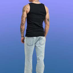Uniplanet store Printed Cotton Innerwear Vests UVM-XLOGO-BLK-S image 2