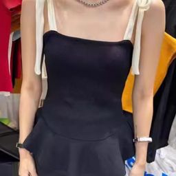 KPOP Women Shoulder Straps Sleeveless Top-image-99