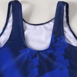Pine Active Legged Swimsuit With Swimming Print - Blue image 5