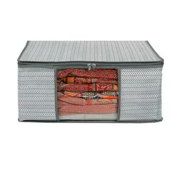 AMAK INC Grey Fabric Multi-Utility Wardrobe Organisers-picture-29