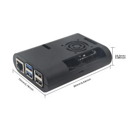 Raspberry Pi 5 ABS Case Raspberry Pi 5 Plastic Shell for Raspberry Pi 5 2GB, 4GB, 8GB, 16GB - Black - RS5761Raspberry Pi 5 ABS Case Raspberry Pi 5 Plastic Shell for Raspberry Pi 5 2GB, 4GB, 8GB, 16GB - Black - RS5761 image 4