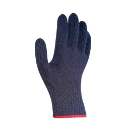 Swavind Safety Hand Gloves 70 g Cotton Knitted Fabric Blue Free Size-picture-0