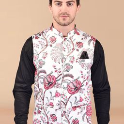 PRINTINDIA Men Printed Nehru Jacket-image-53