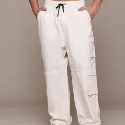The Roadster Lifestyle Co. Men Pure Cotton Relaxed Fit Cargos-picture-32