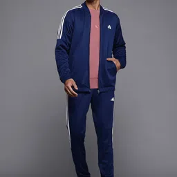 ADIDAS Striped Detail Drop-Shoulder Sleeves 3S Plain Jacket with Joggers-picture-33