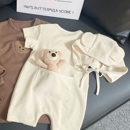 Ju Ju Jam Infants Round Neck Romper With Hat-image-34