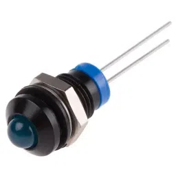 RS PRO Blue Panel Mount Indicator 2V DC, Mounting Hole Size 8 mm, IP Rating IP67, Model No 205353-5