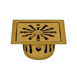 Sanjay Chilly Square Ezee Floor Drainer With Cockroach Trap Pure Gold 127 x 127 mm, SCCT-SE-PG-127-image-44
