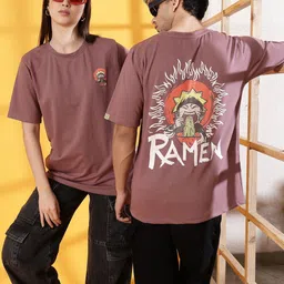 Rigo Unisex Typography Printed T-shirt-image-78
