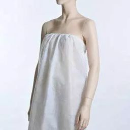 SARAF White Disposable Spa/Saloon Gown 40 GSM (Pack of 10) Size:- Free Size, SPA1-59