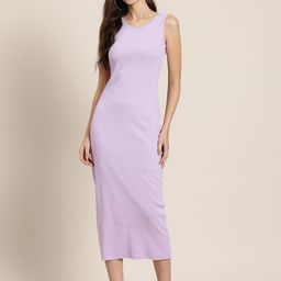 HERE&NOW Ribbed Bodycon Midi Dress-picture-57