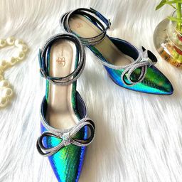 Insolito22 Block Pumps with Bows-23