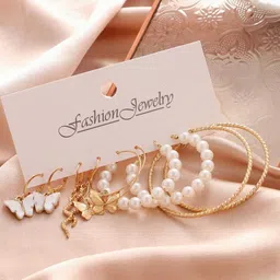 Vembley Gold-Plated Hoop Earrings-picture-25