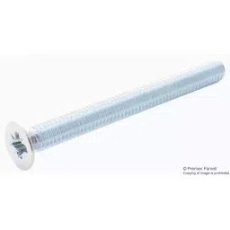 TR FASTENINGS POZI CSK HEAD MACHINE SCREW, STEEL, M4, M440KRSTMCZ100- (Pack of 100 Pcs)-31