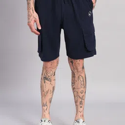 GRIFFEL Men Loose Fit High-Rise Cargo Shorts with Antimicrobial Technology-image-70
