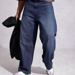WROGN Men Pure Cotton Baggy Fit Light Fade Jeans-image-11