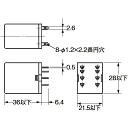 Omron Plug-In Terminal Mini Power Relay 2c Contact Configuration, MY2N AC200/220-picture-9