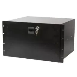 MULTICOMP PRO Cabinet Rack Drawers RACK DRAWER W/ LOCK, 6U, STEEL, BLACK, 555-15454.-image-2