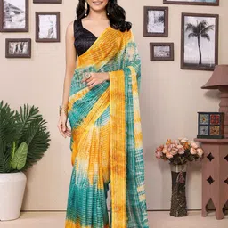 Rhey Striped Pure Georgette Ready to Wear Saree-picture-30