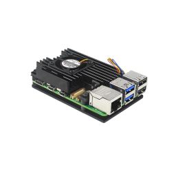Raspberry Pi 5 Aluminum Case With PWN Fan Raspberry Pi 5 Metal Cover Case Aluminum Alloy Heatsink Active Passive Cooling - RS5768Raspberry Pi 5 Aluminum Case With PWN Fan Raspberry Pi 5 Metal Cover Case Aluminum Alloy Heatsink Active Passive Cooling - RS5768 image 1