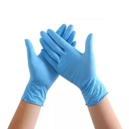 Sehat Plus Examination Hand Gloves Nitrile Blue Size L (Pack of 50 Pair)-picture-40