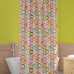 ArtzFolio White & Pink Printed Waterproof Shower Curtain-image-90