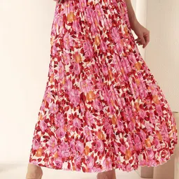OTABU Floral Printed A-Line Maxi Skirt-picture-19