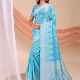 Pandadi Saree Zari Linen Blend Sarees-picture-36