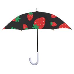 Right Gifting Strawberry Printed Water Proof Umbrella For Kids - Black Red-18