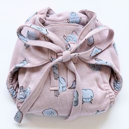 Cocoon Care Unisex bamboo knitted fabric Rose cloth nappy with extra padding for Baby 0 to 6 Months-28