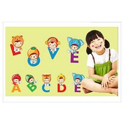 Jaamso Royals Multicolor ABCD Letters Self Adhesive Vinyl Animals Wall Sticker-picture-18