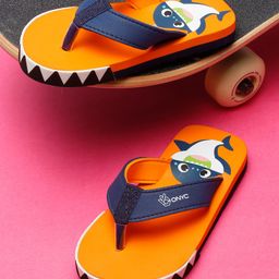 ONYC Fish Designed Flip Flops - Orange-image-1