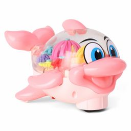 Kiddybuddy Gear Dolphin Musical Toy With LED Light - Pink-image-26