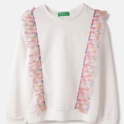 United Colors of Benetton Girls Solid Round Neck Sweatshirt-picture-6