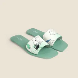 Metro Printed Block Mules-9