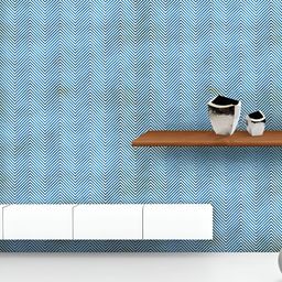 ArtzFolio Printed UV-Resistant Anti-Bacterial Abstract Chevron PatternPeel & Stick Wallpaper-2